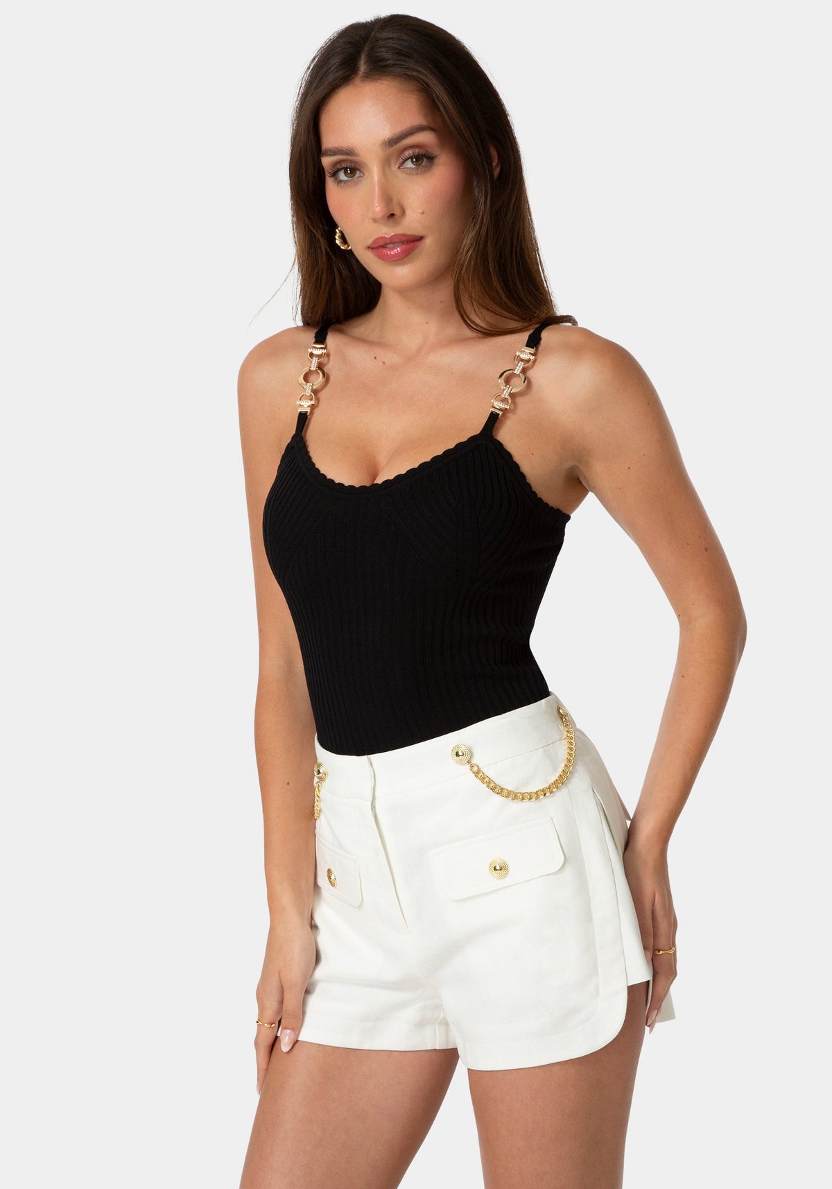 Bebe Stretch Summer Knit Top