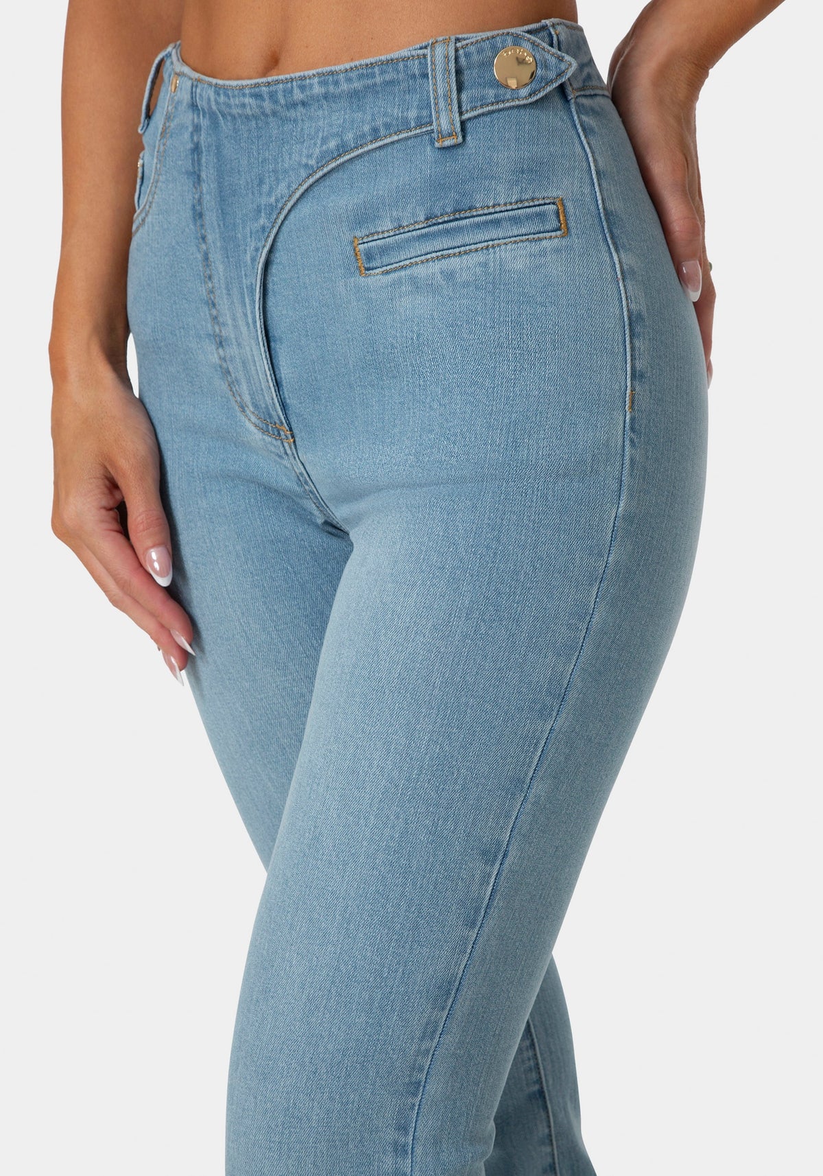 Bebe Straight-Leg Jeans