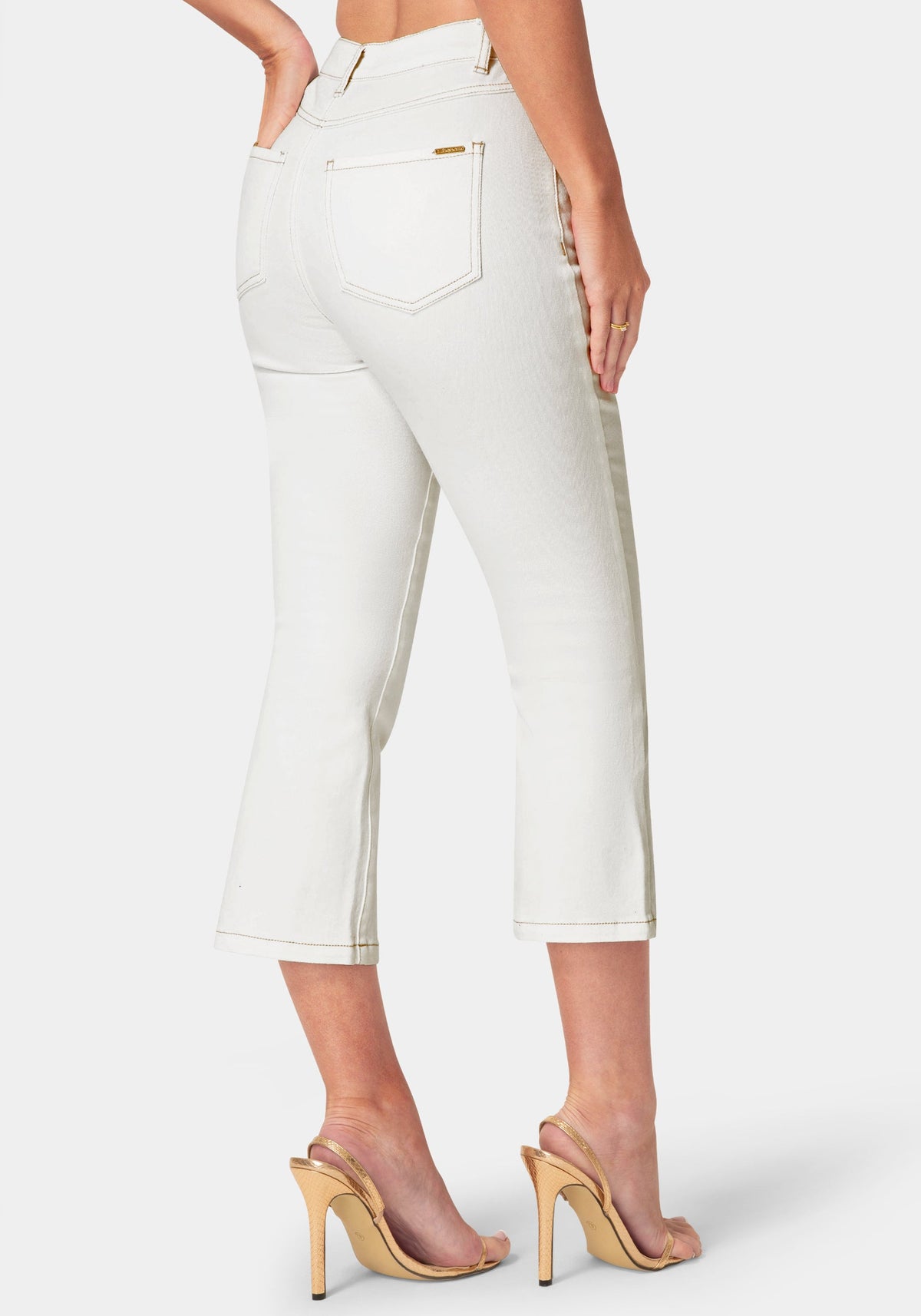 Bebe Cropped Bootcut Jeans