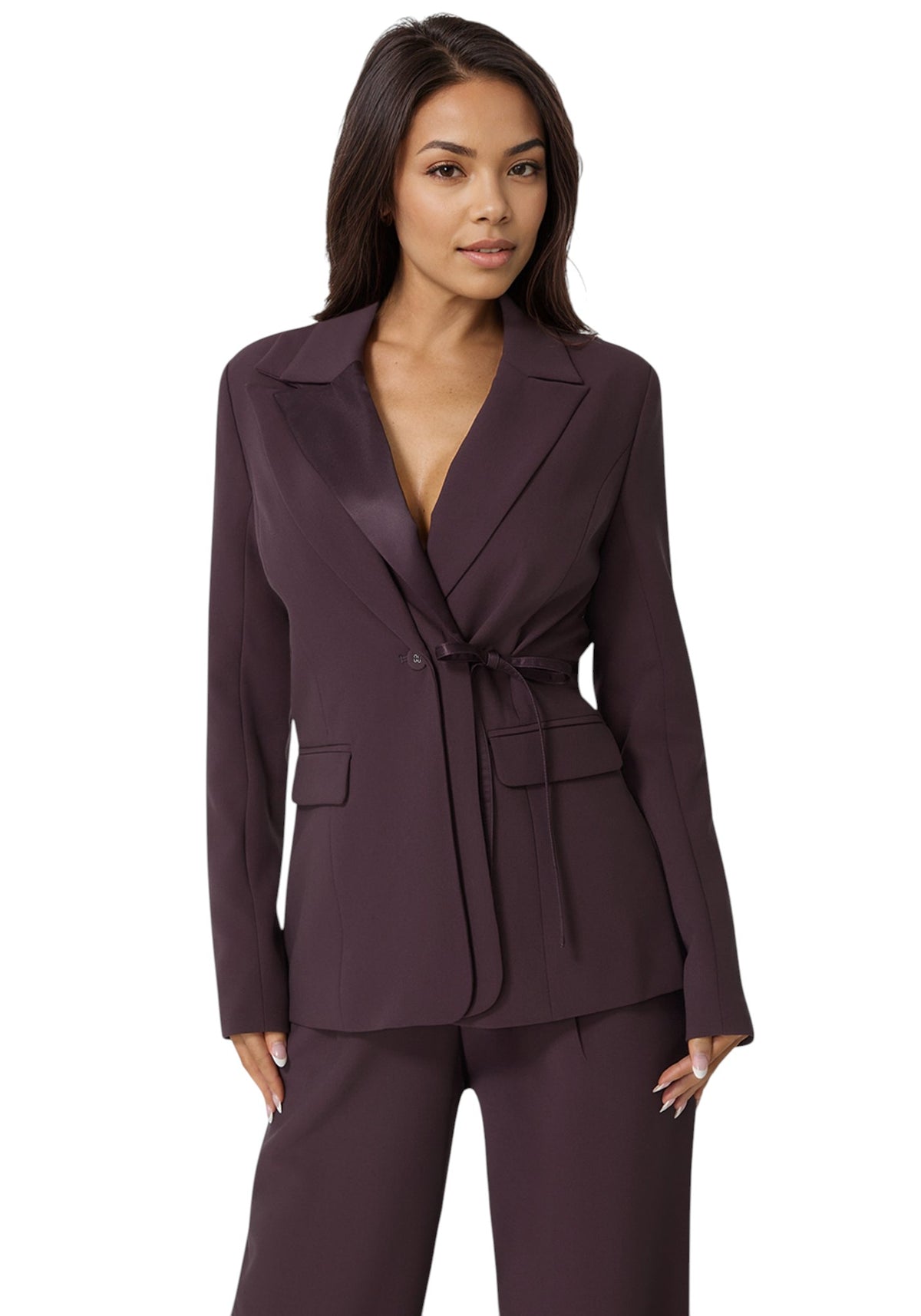 Bebe Tailored Double Collar Blazer