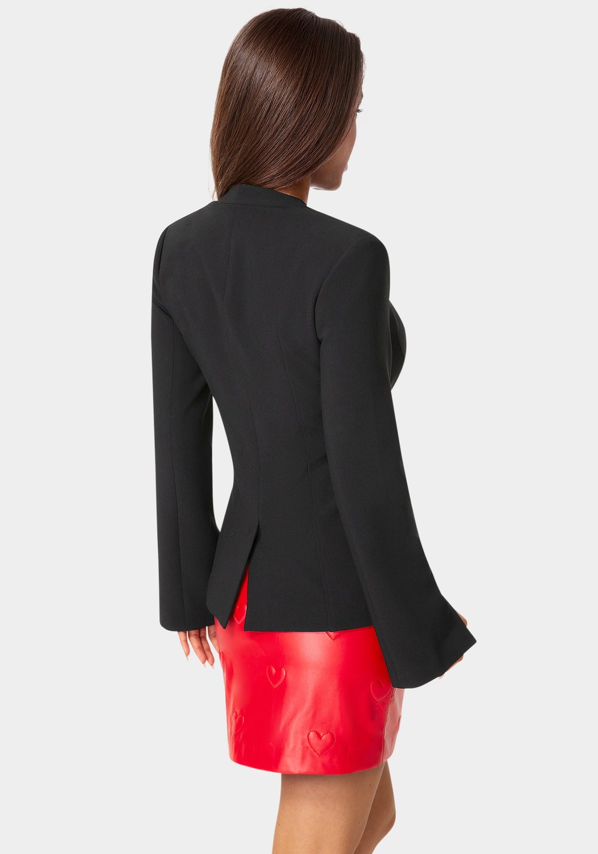 Bebe Tailored Open Neck Blazer