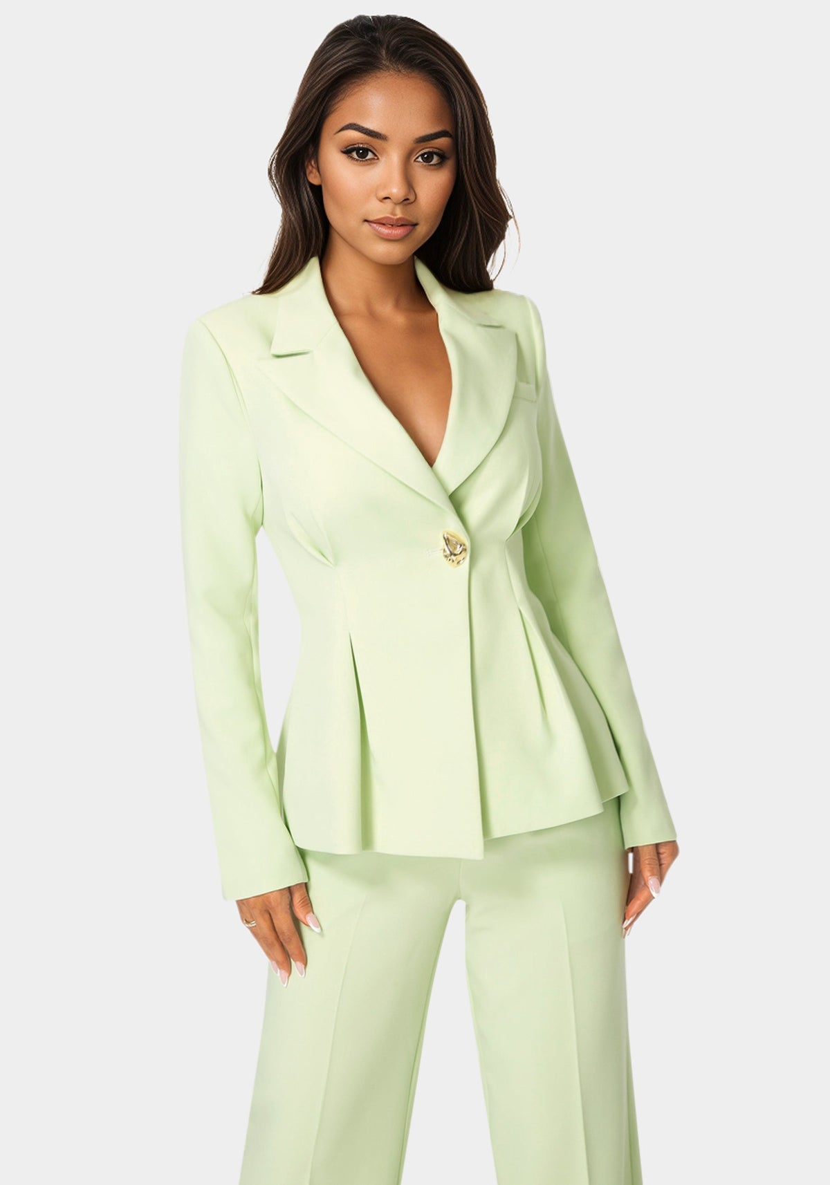 Bebe Tailored Pleat Details Blazer
