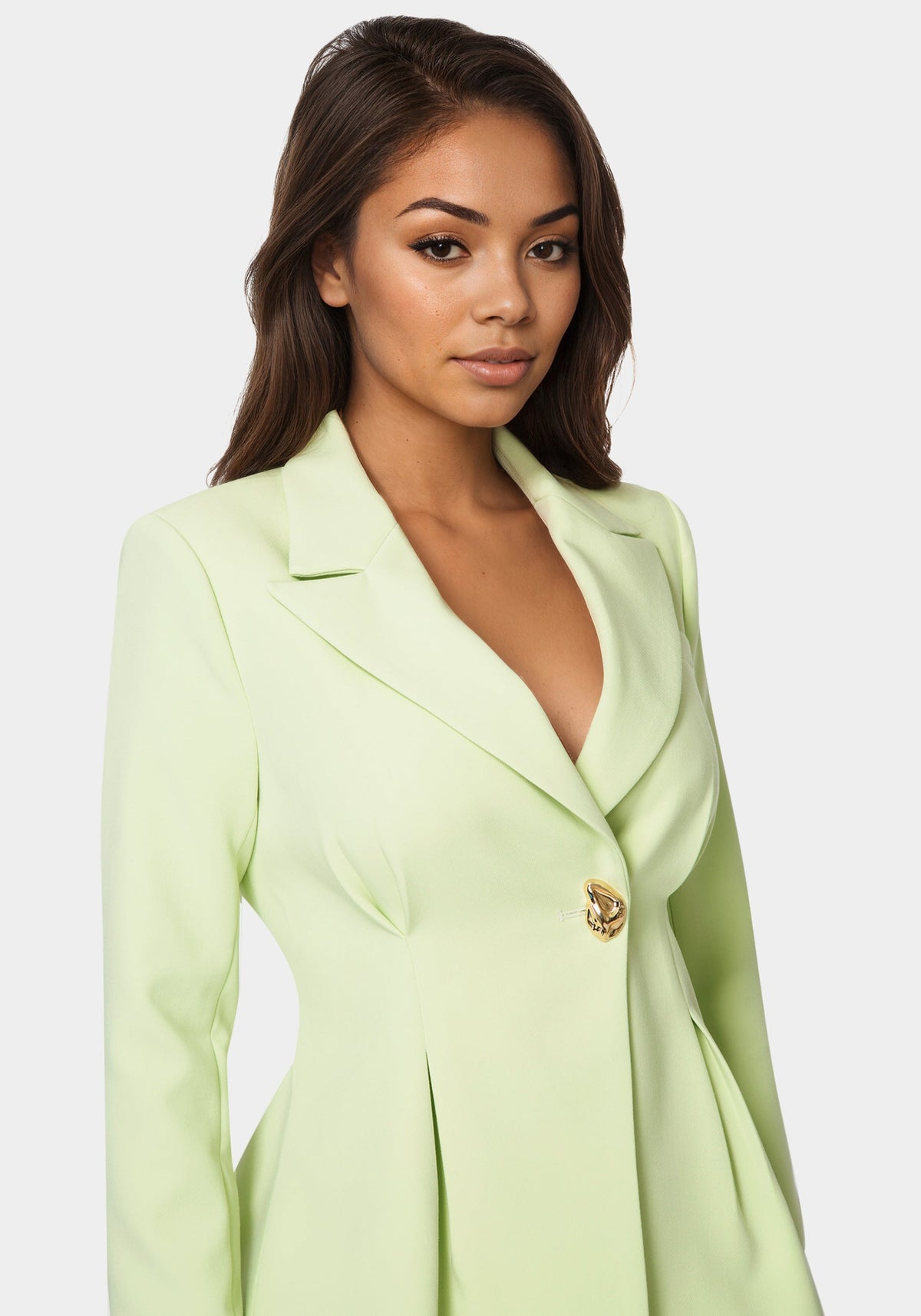 Bebe Tailored Pleat Details Blazer