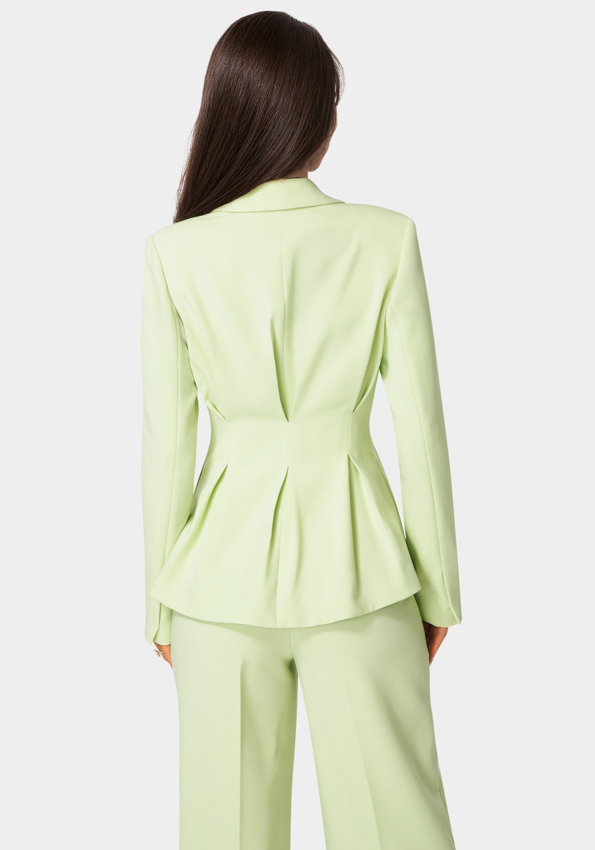Bebe Tailored Pleat Details Blazer