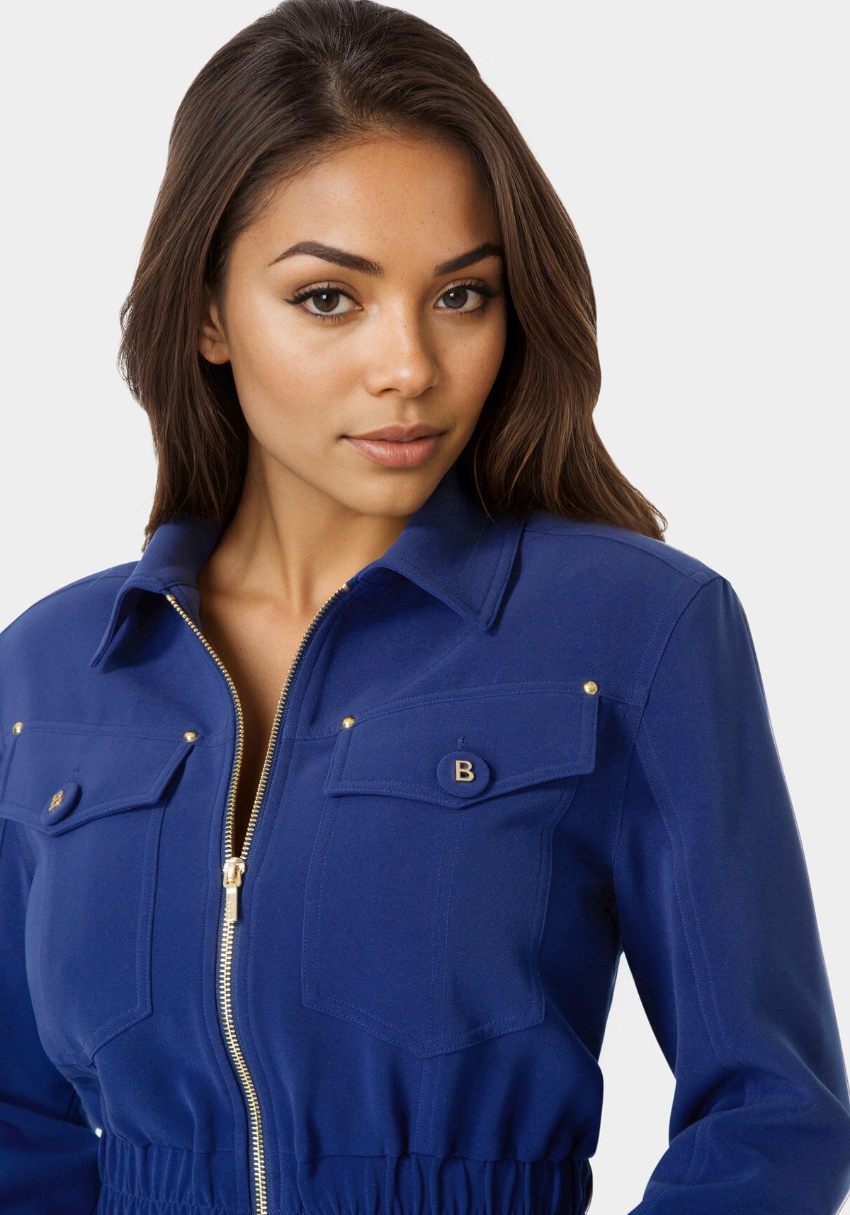 Bebe Chest Pocket Cropped Jacket