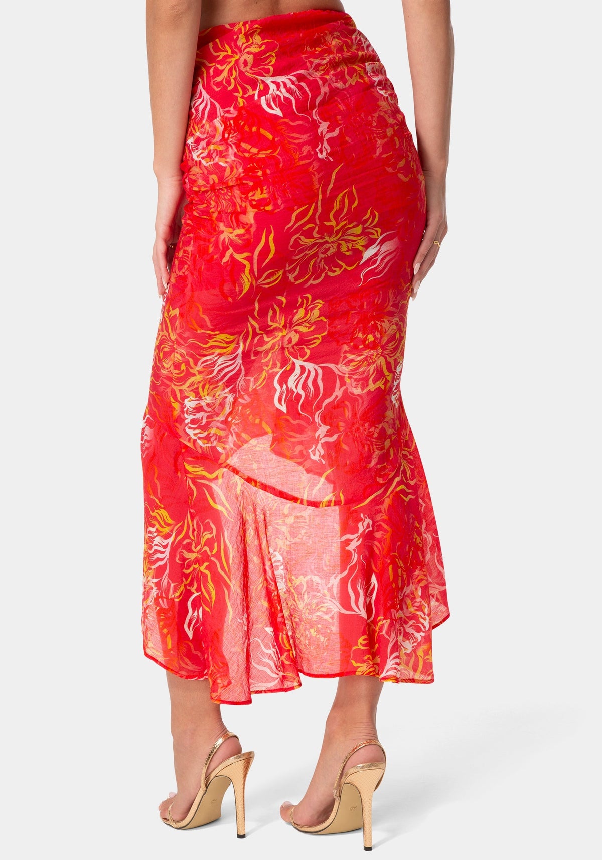 Bebe Flowy Flared Skirt