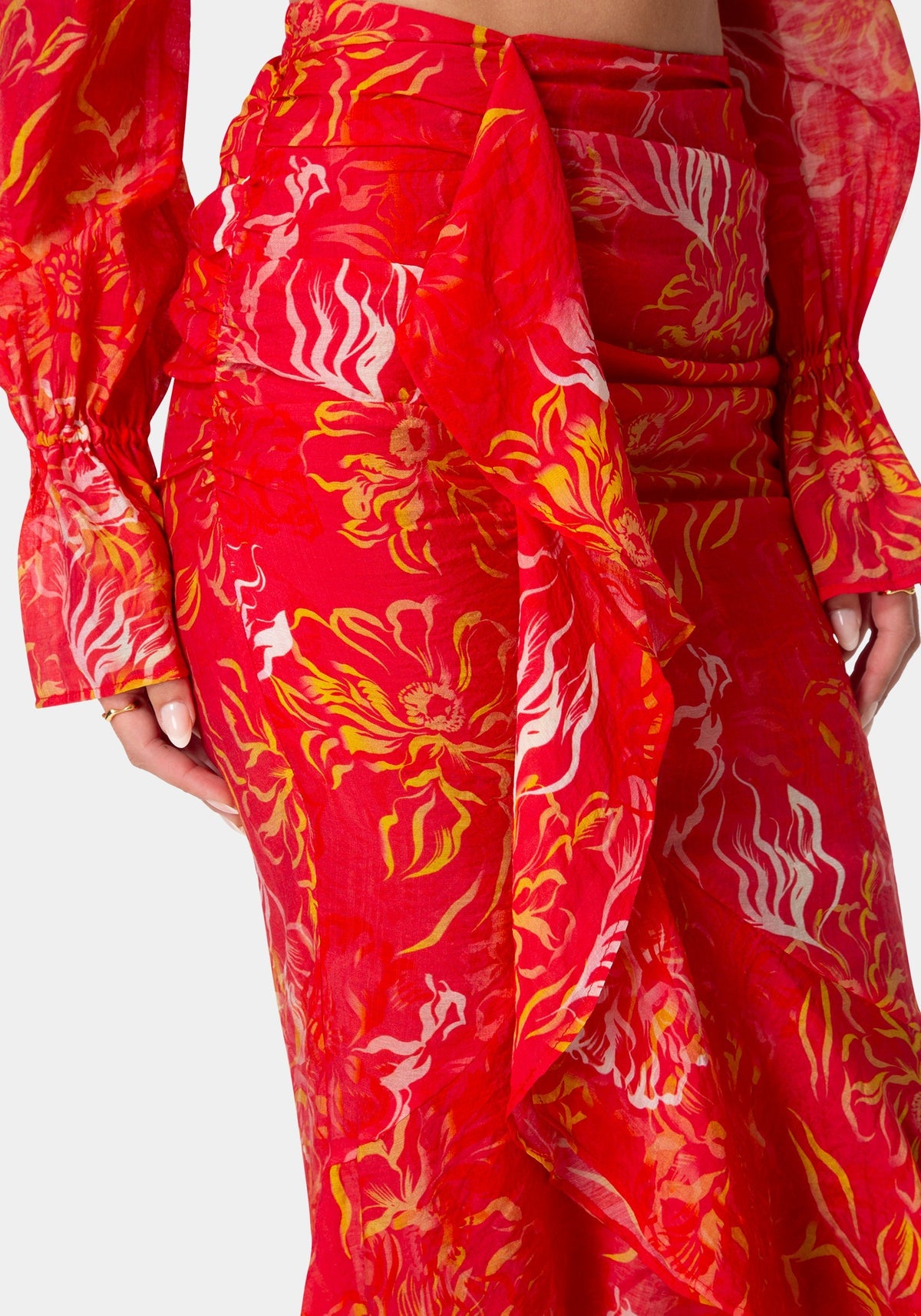 Bebe Flowy Flared Skirt
