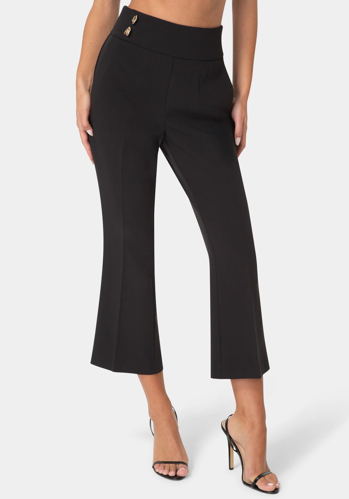 Bebe Cropped Flared Trousers