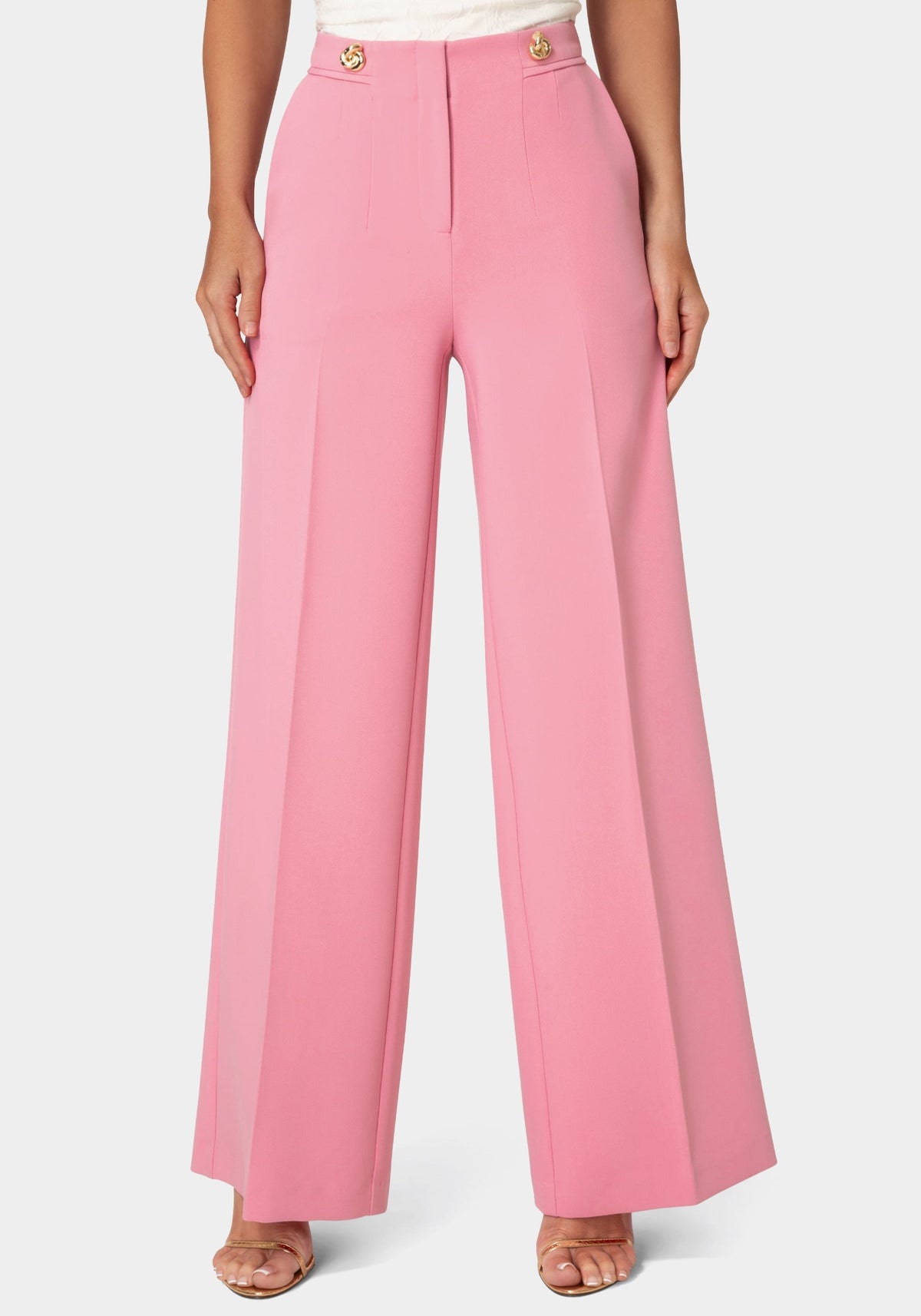 Bebe Tailored Wide-Leg Trousers