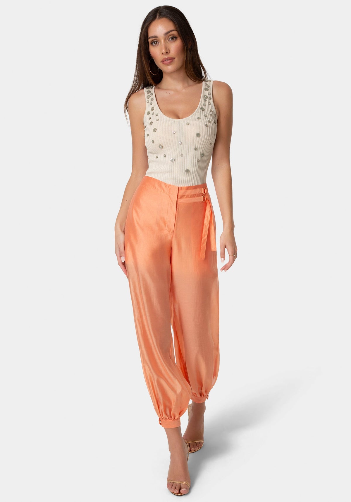 Bebe Sheer Voile Bubble Trousers