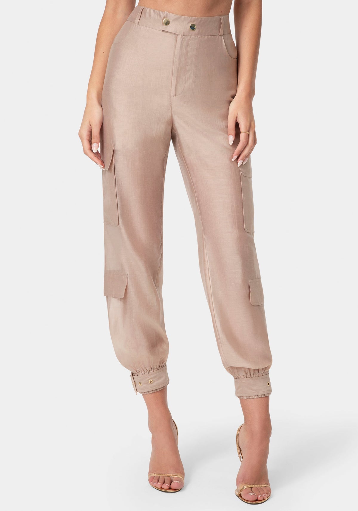 Bebe Light Sheer Voile Joggers
