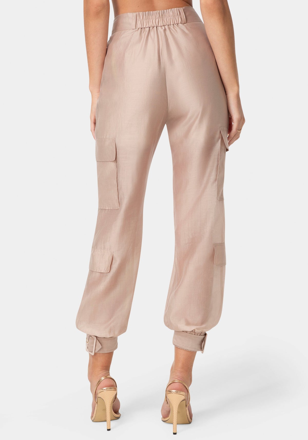 Bebe Light Sheer Voile Joggers