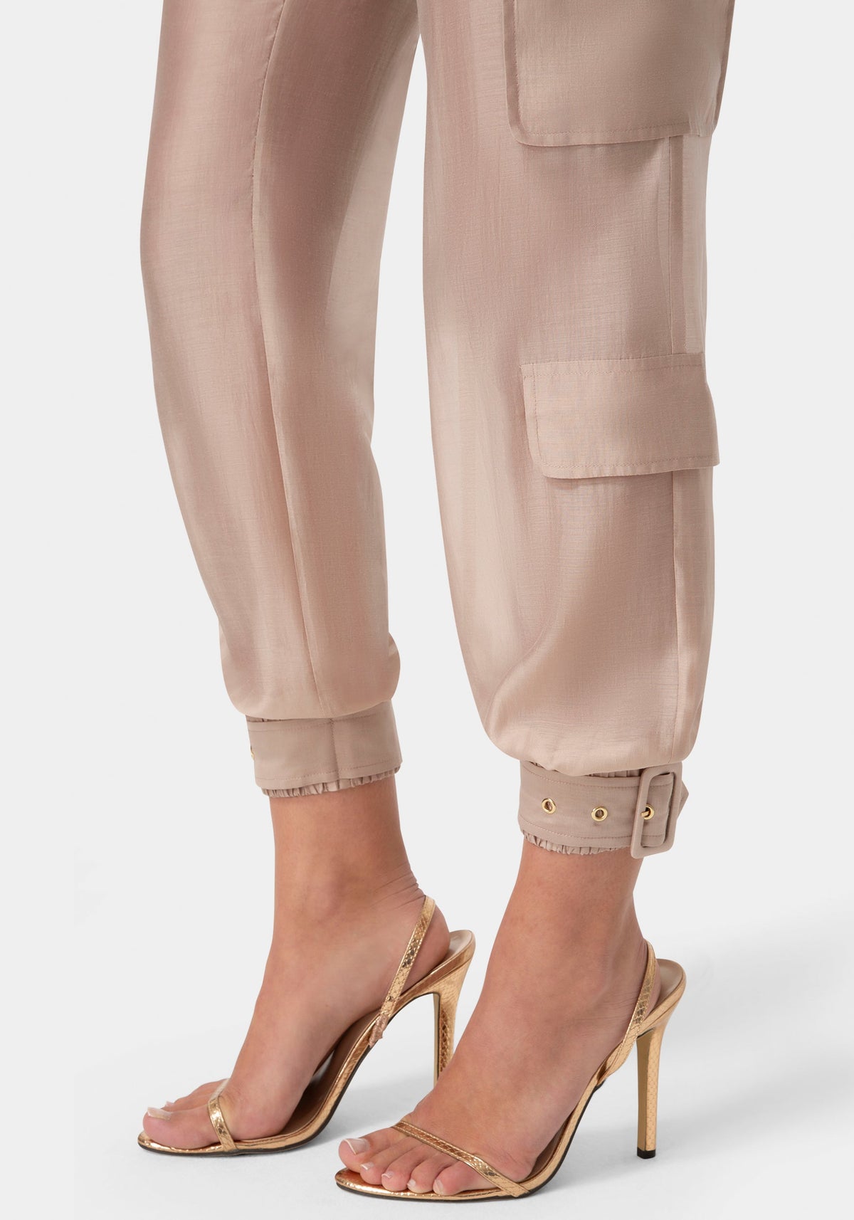 Bebe Light Sheer Voile Joggers