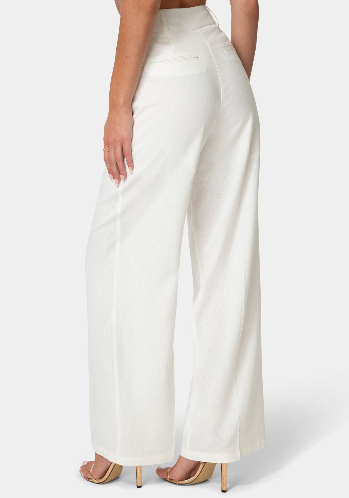 Bebe Linen Palazzo Trousers