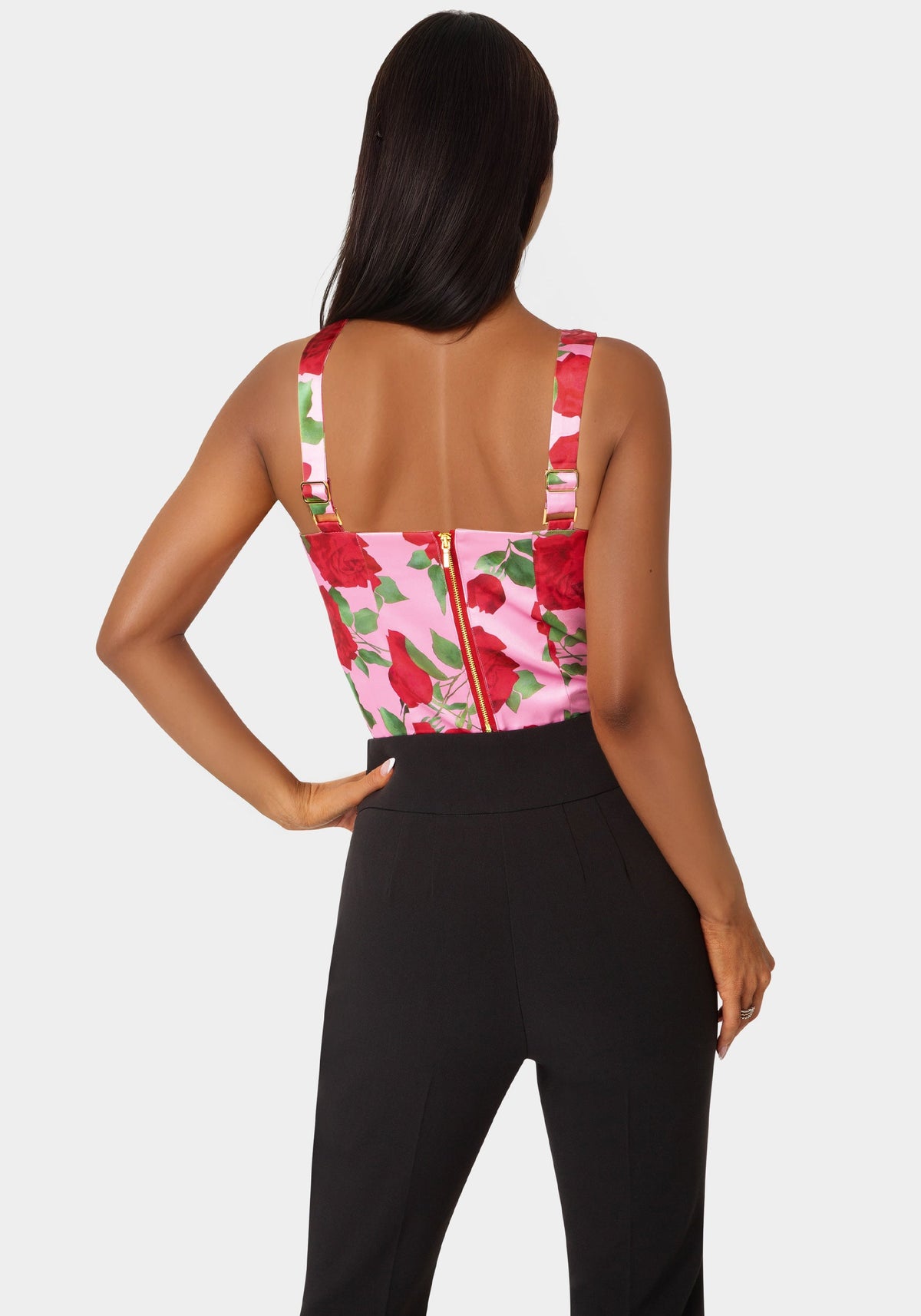 Bebe Front Drape Corset Top