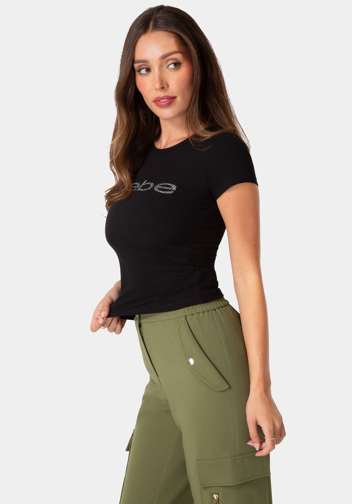 Short Sleeve Baby Bebe Logo Tee