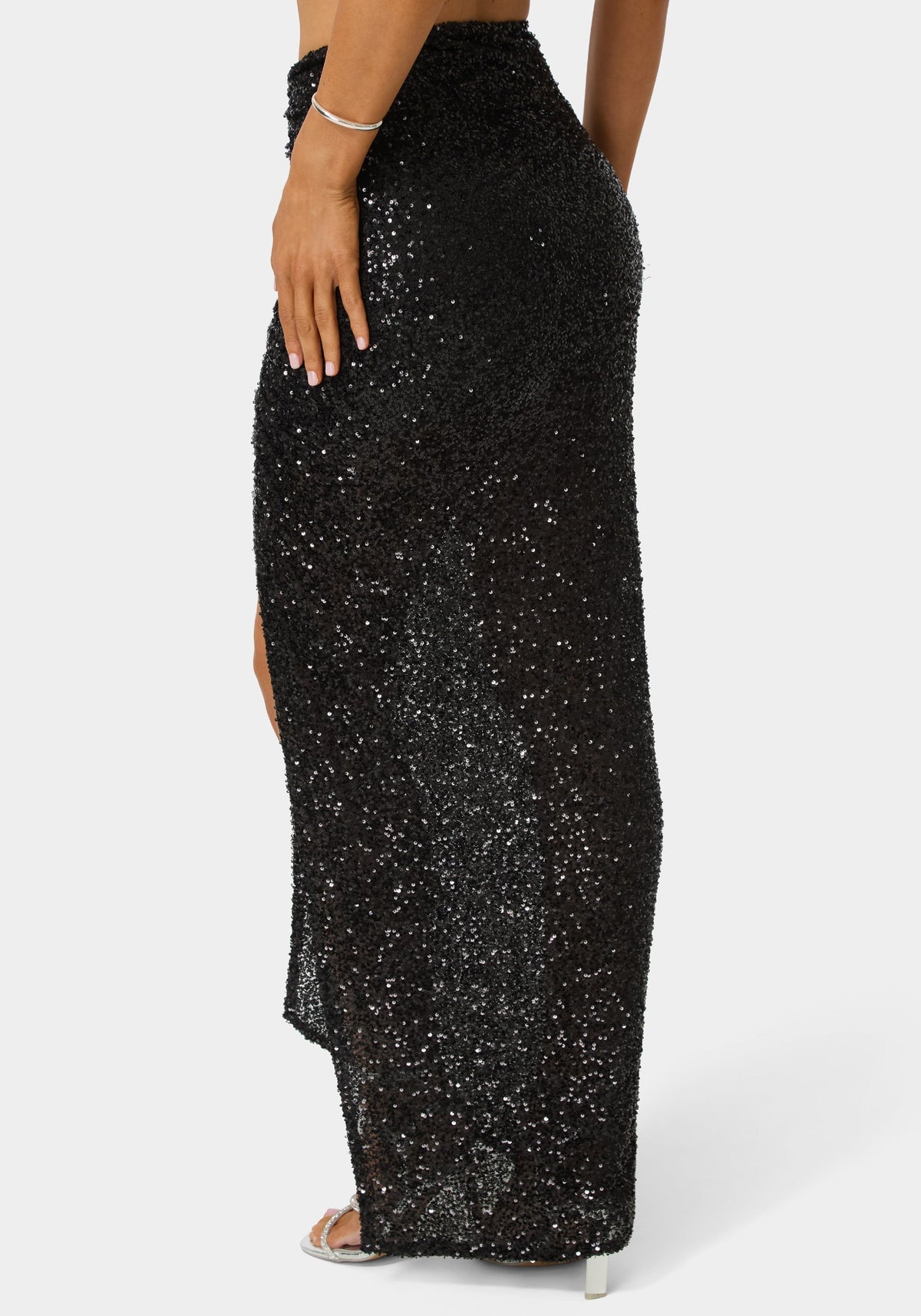 Bebe Sequin Maxi Skirt