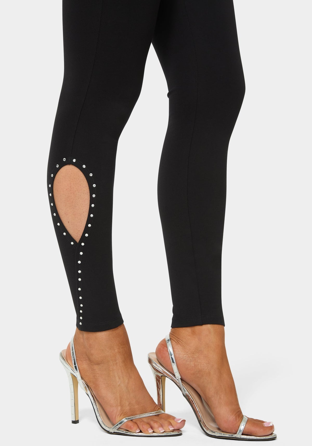 Bebe High Waist Rhinestone Legging