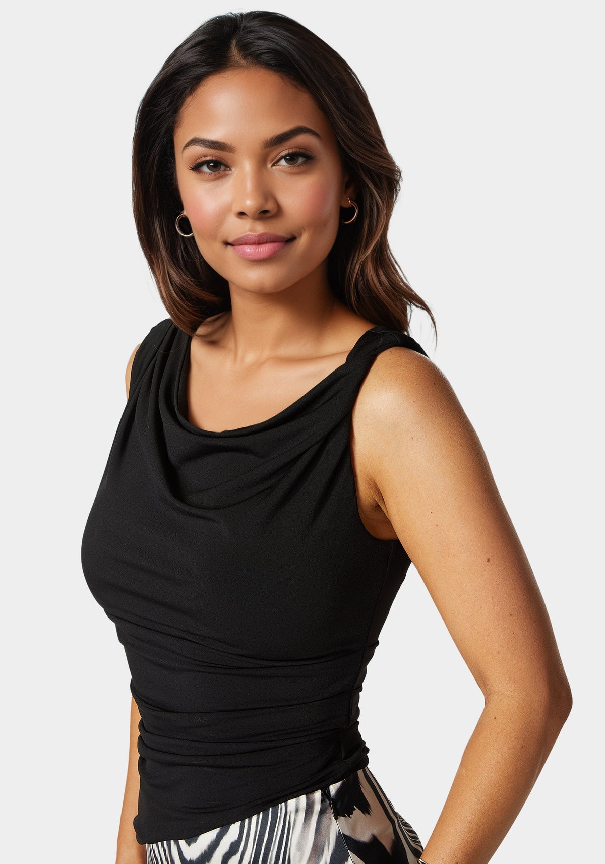 Bebe Drape Knit Top