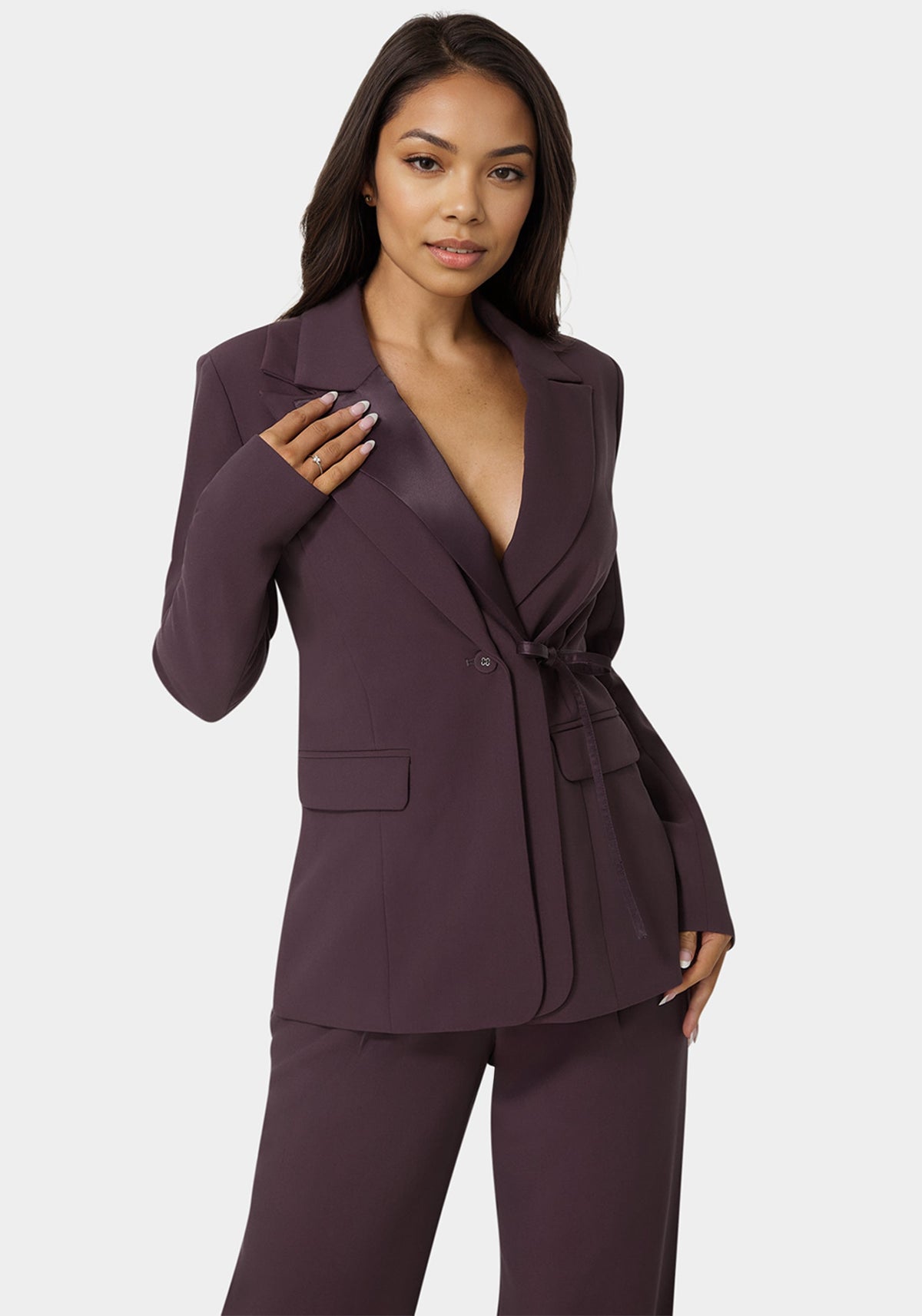 Bebe Tailored Double Collar Blazer