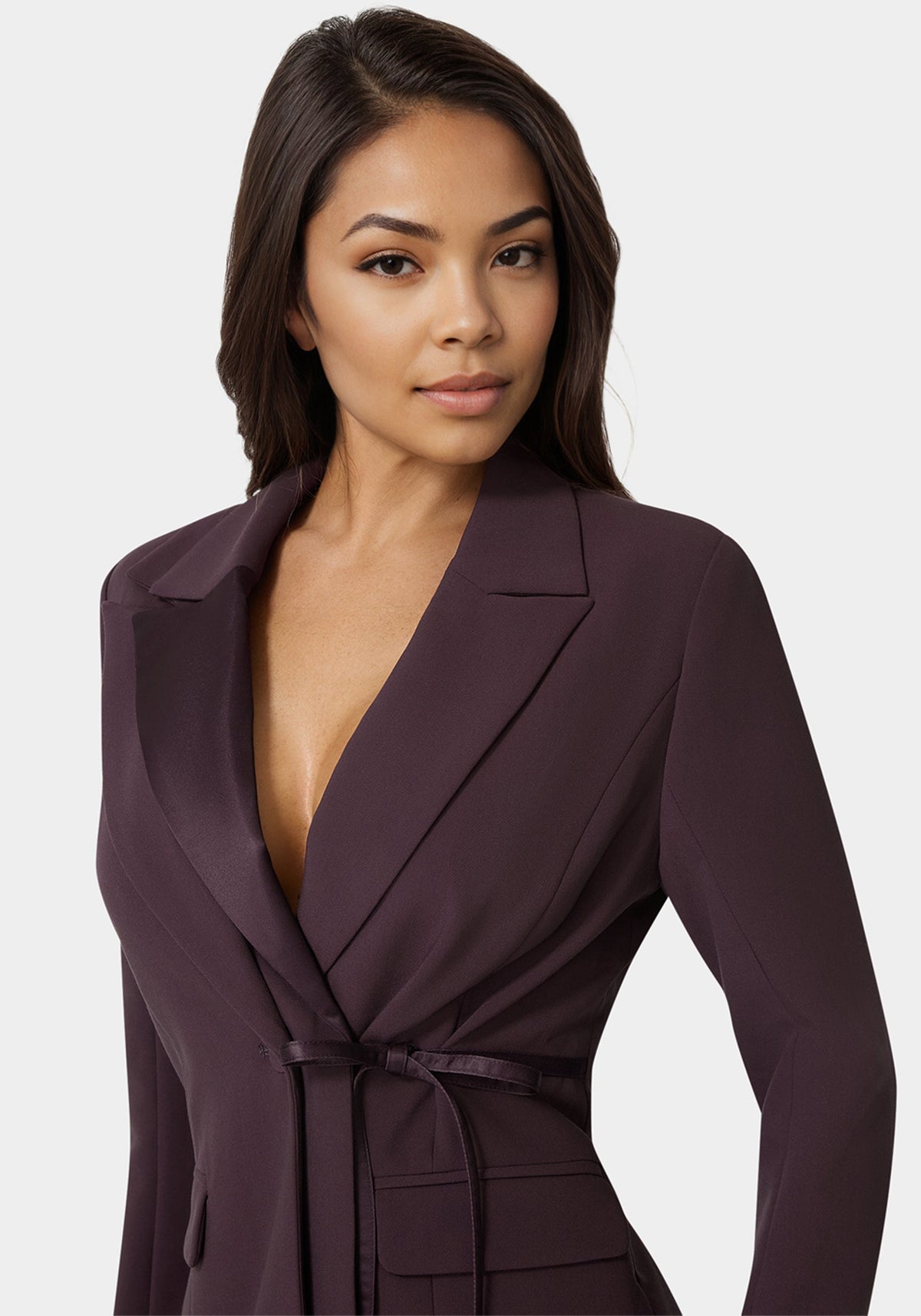 Bebe Tailored Double Collar Blazer