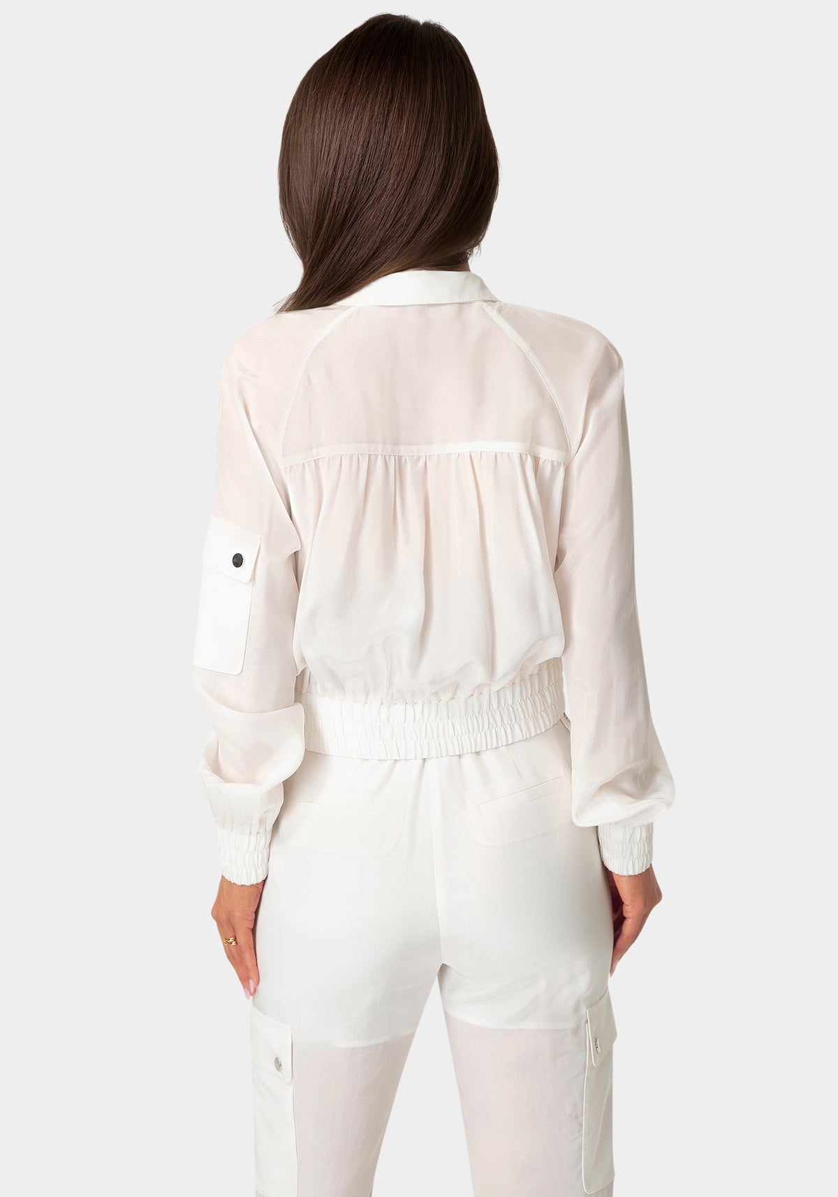 Bebe Light Bomber Jacket
