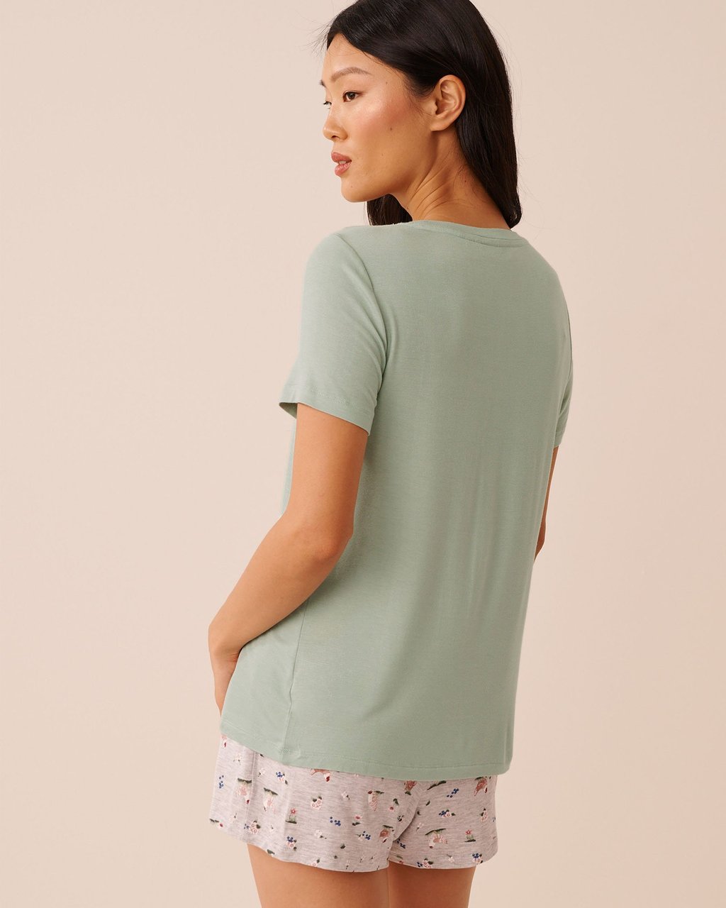 La vie en Rose Berry Print Soft Jersey T-shirt