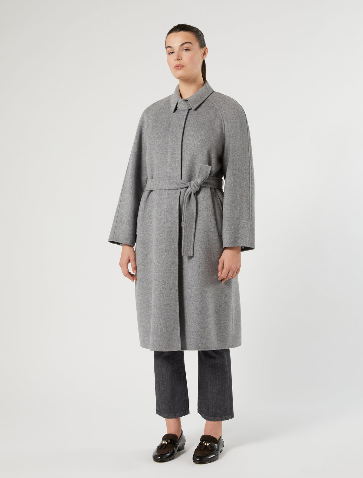 Marina Rinaldi Double Wool and Nylon Coat