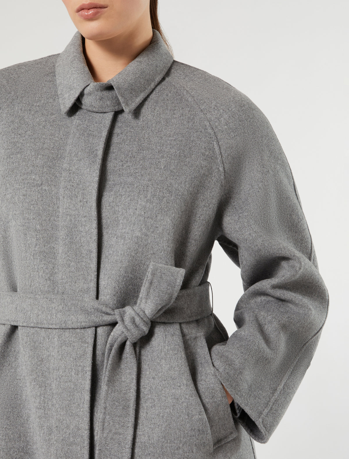 Marina Rinaldi Double Wool and Nylon Coat