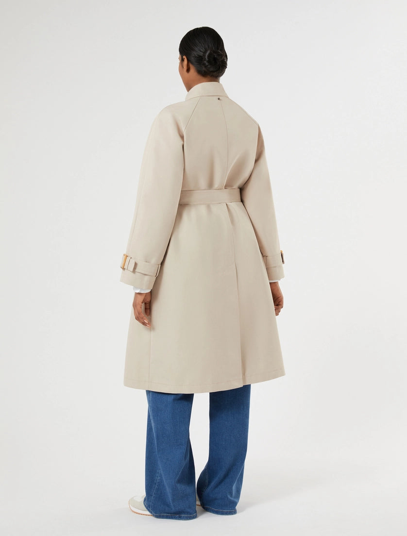 Marina Rinaldi Water-repellent twill trench coat