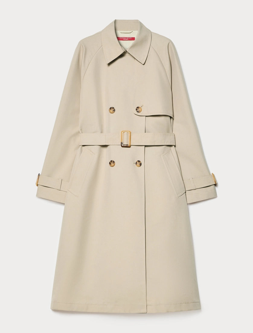 Marina Rinaldi Water-repellent twill trench coat