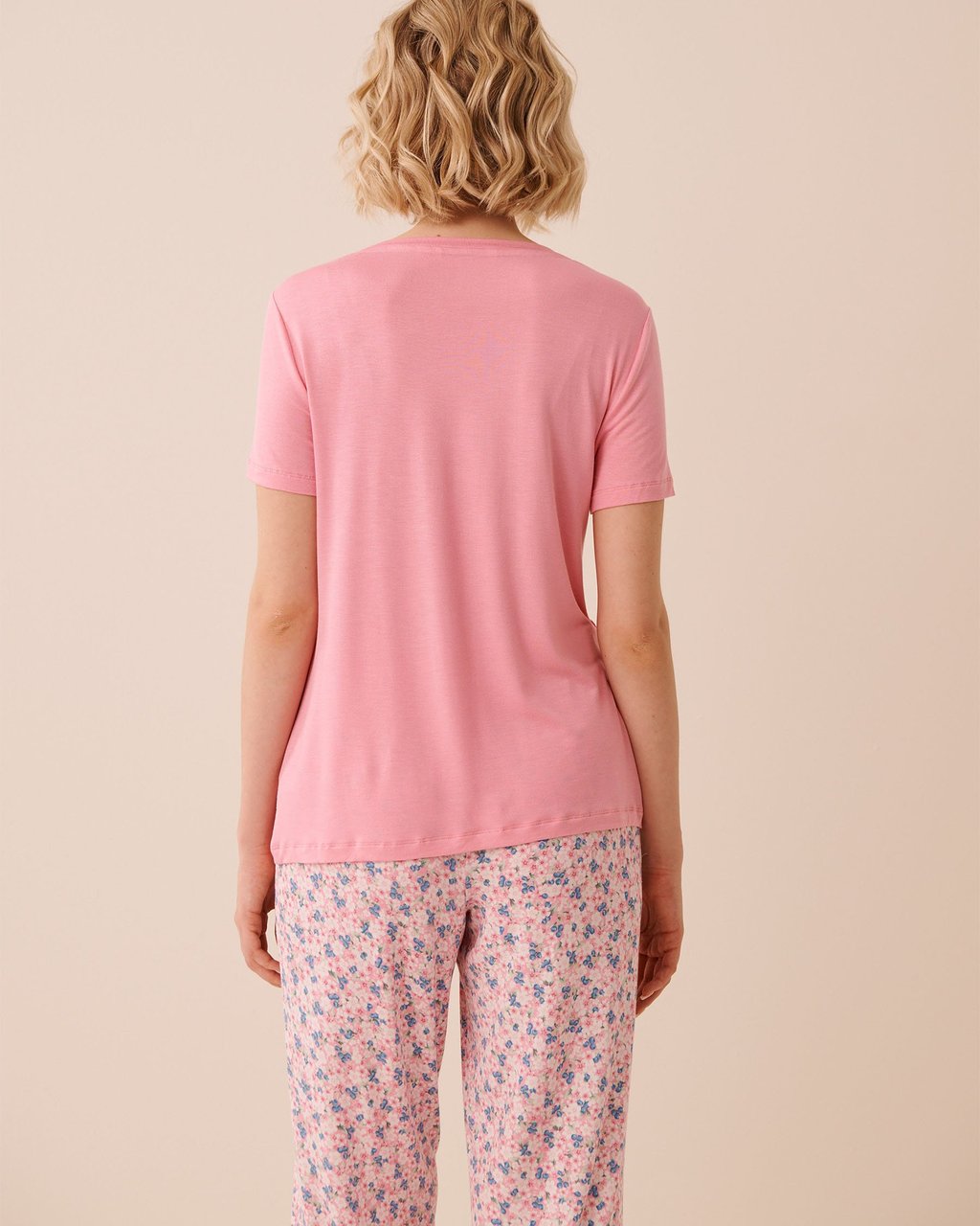La vie en Rose Berry Print Soft Jersey T-shirt