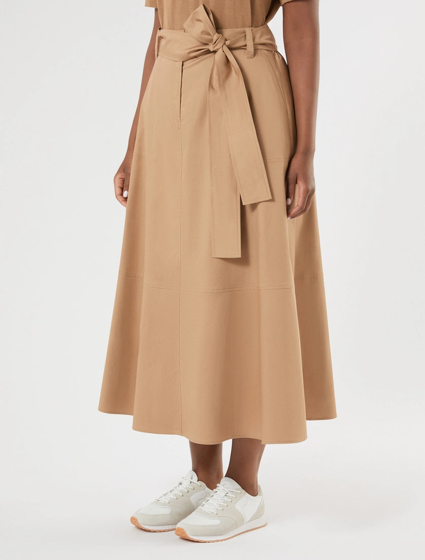 Marina Rinaldi Stretch cotton gabardine skirt