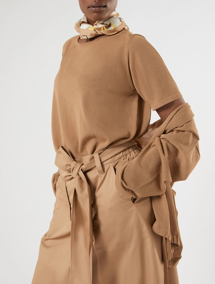 Marina Rinaldi Stretch cotton gabardine skirt