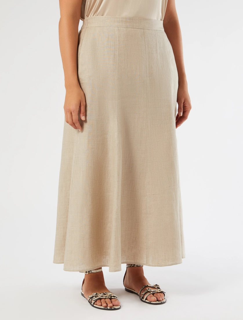 Marina Rinaldi Faded linen skirt