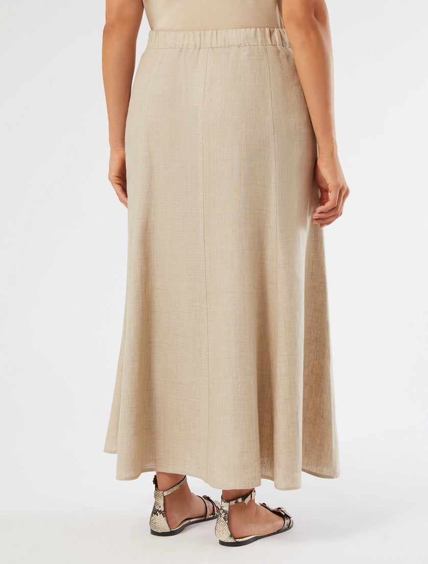 Marina Rinaldi Faded linen skirt