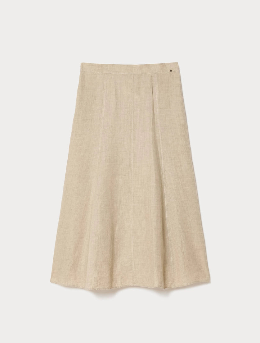 Marina Rinaldi Faded linen skirt