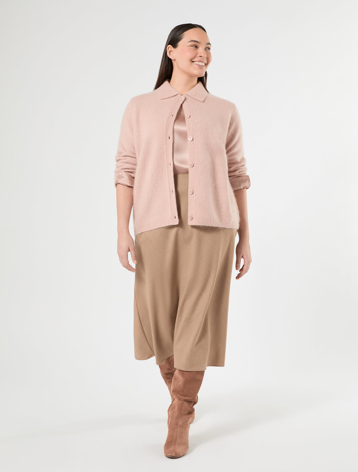 Marina Rinaldi Stretch Flannel Skirt