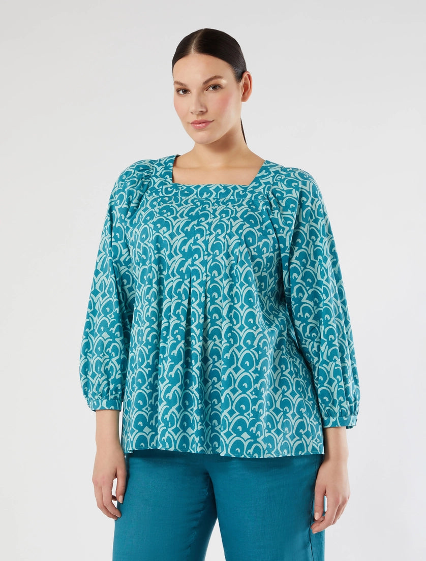 Marina Rinaldi Cotton poplin blouse