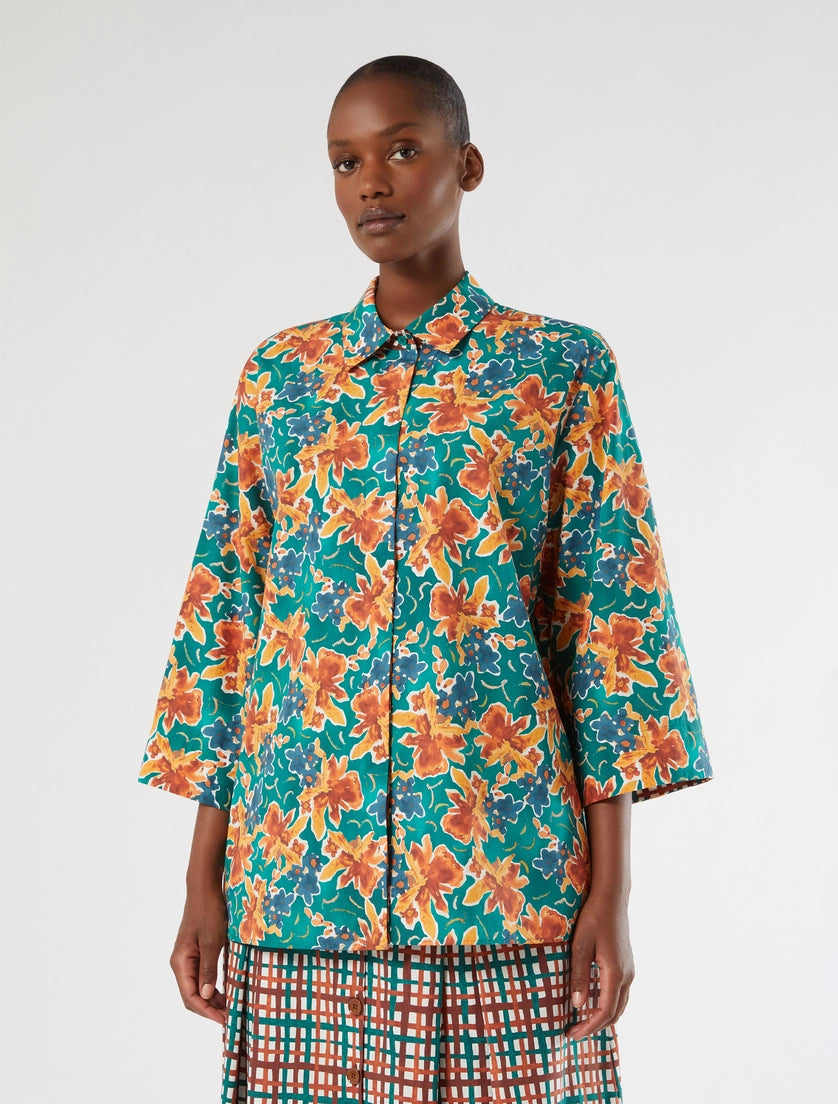 Marina Rinaldi Poplin print shirt