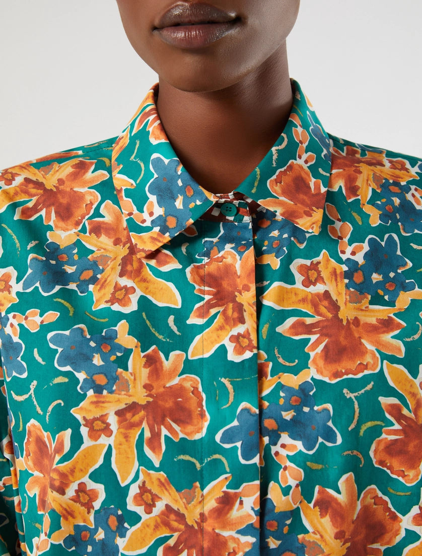 Marina Rinaldi Poplin print shirt