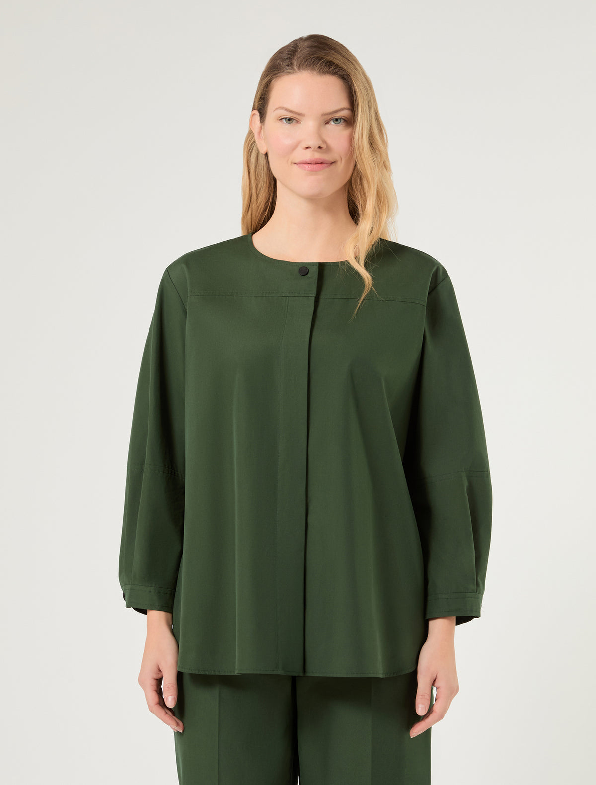 Marina Rinaldi Cotton Canvas Shirt