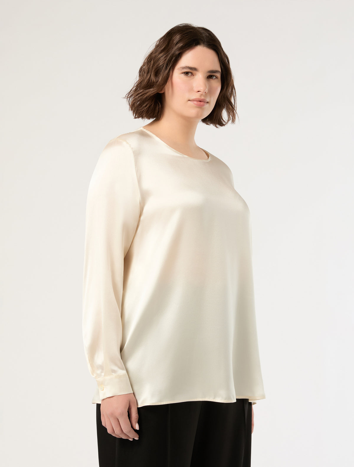 Marina Rinaldi Silk Satin Blouse