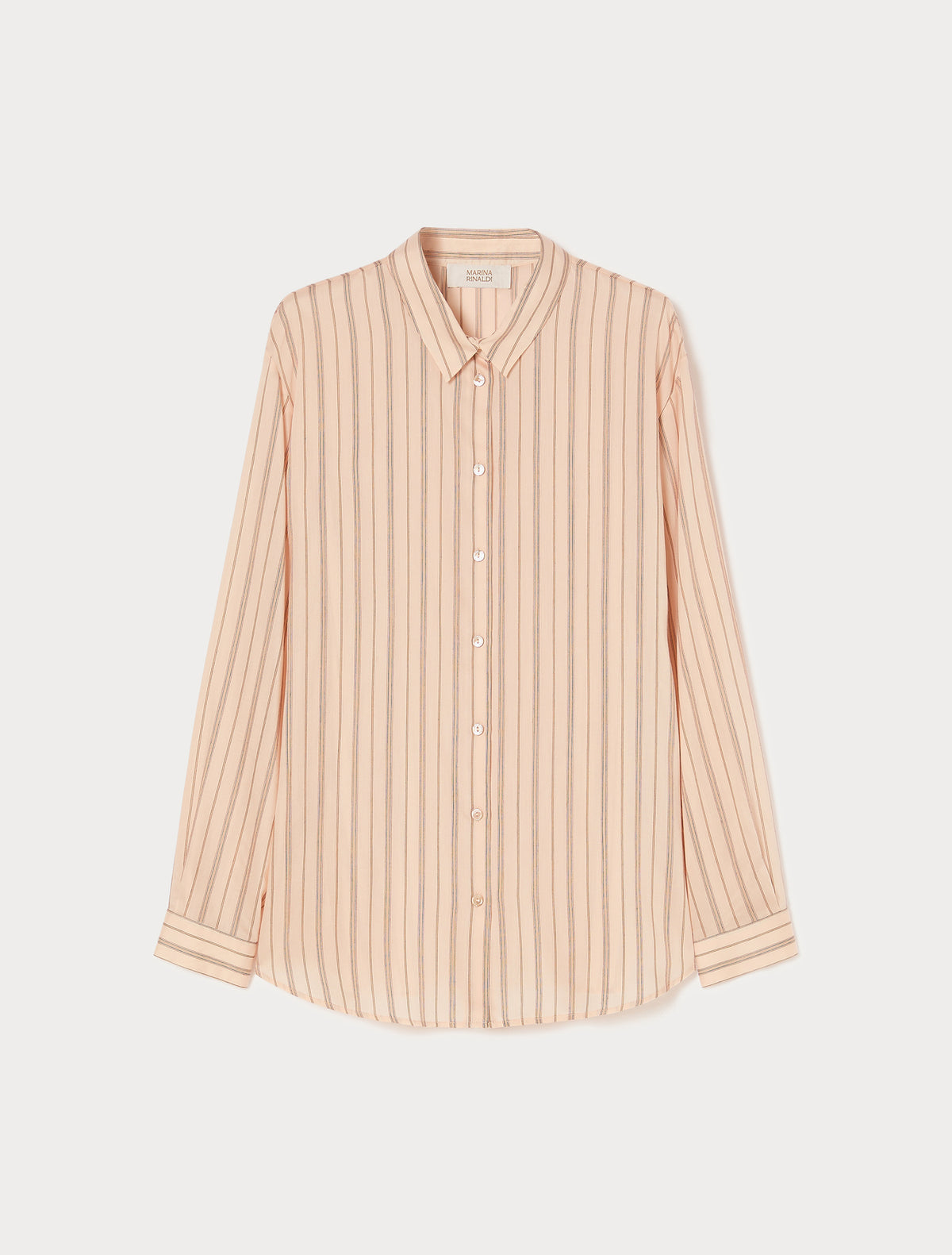 Marina Rinaldi Yarn-Dyed Poplin Shirt