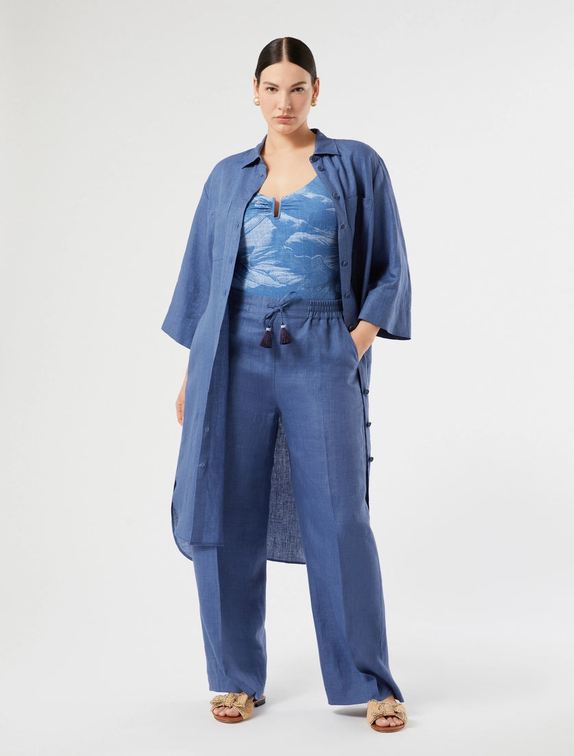 Marina Rinaldi Linen canvas trousers