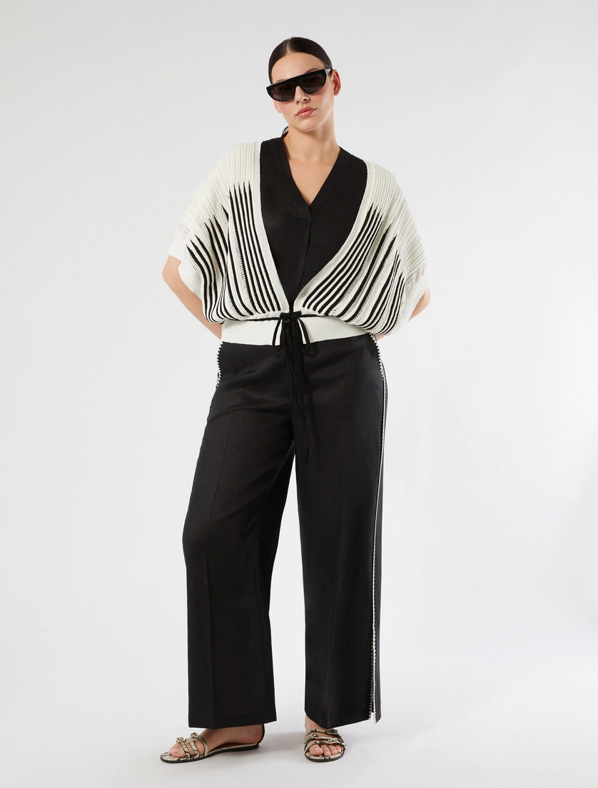 Marina Rinaldi Linen canvas trousers