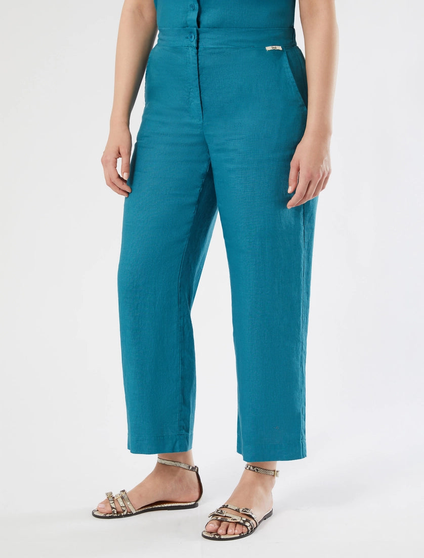 Marina Rinaldi Linen canvas trousers