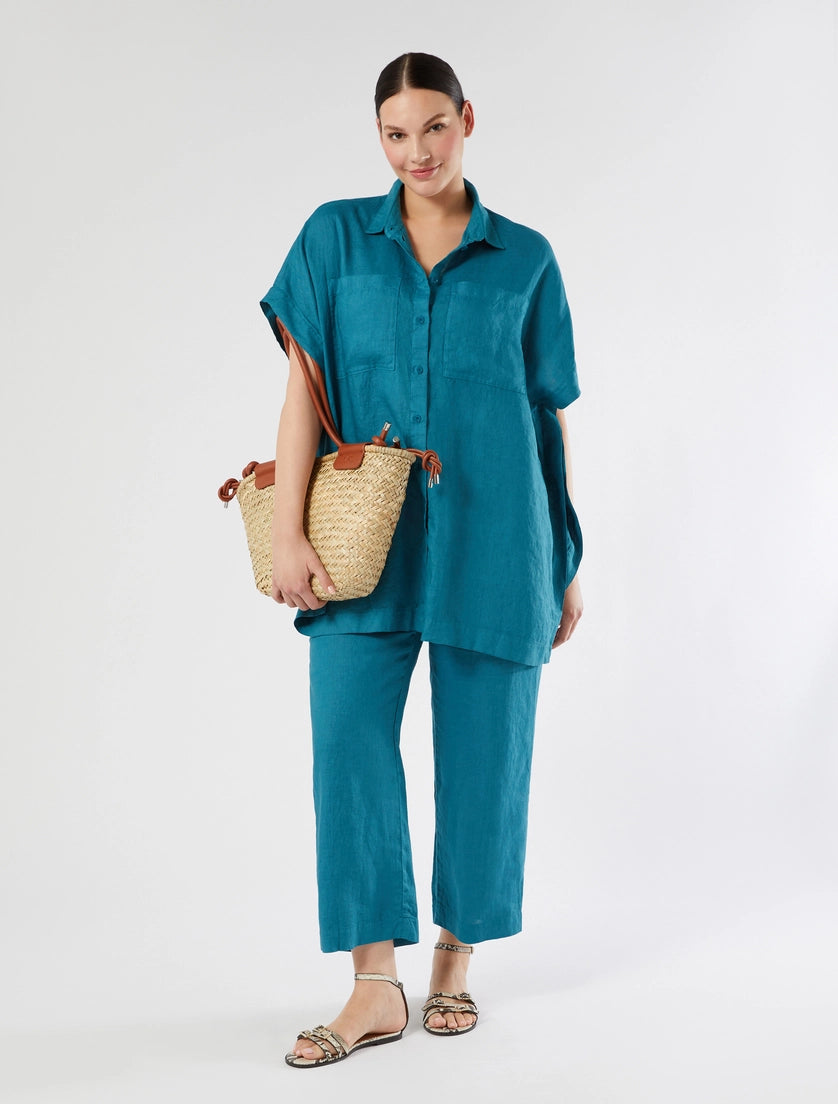 Marina Rinaldi Linen canvas trousers