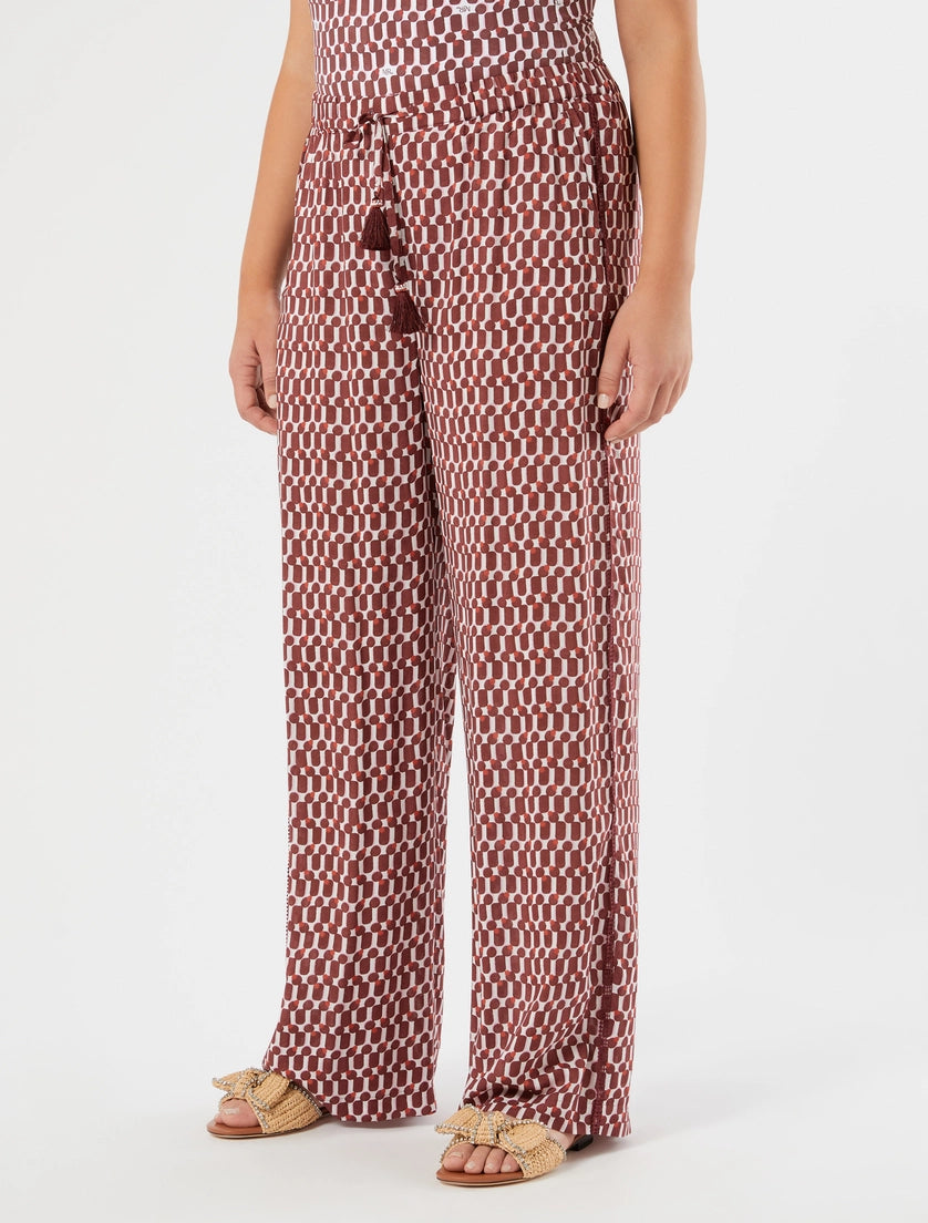 Marina Rinaldi Wide-fit viscose trousers
