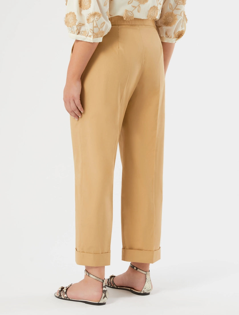 Marina Rinaldi Cotton poplin trousers